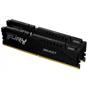 Kingston FURY Beast 16GB (2x8GB) DDR5 5200MHz CL40 atminties rinkinys juodas