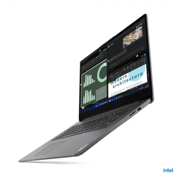 Nešiojamas kompiuteris Lenovo V17 G4 IRU Intel® U300 43,9 cm (17,3 colio) Full HD 8 GB DDR4-SDRAM 512 GB SSD Wi-Fi 6 (802.11ax) Windows 11 Home Pilka