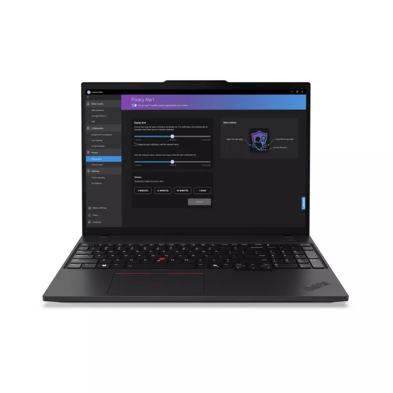 Lenovo ThinkPad T16 Gen 3 21MN00BJGE nešiojamas kompiuteris, Intel Core Ultra 5 125U, 40,6 cm (16 col.) WUXGA IPS 1920x1200, 16 GB DDR5-SDRAM, 512 GB NVMe SSD, Intel Graphics, Wi-Fi 6E, Bluetooth, Windows 11 Pro, vokiška klaviatūra, juodas, 1,83 kg