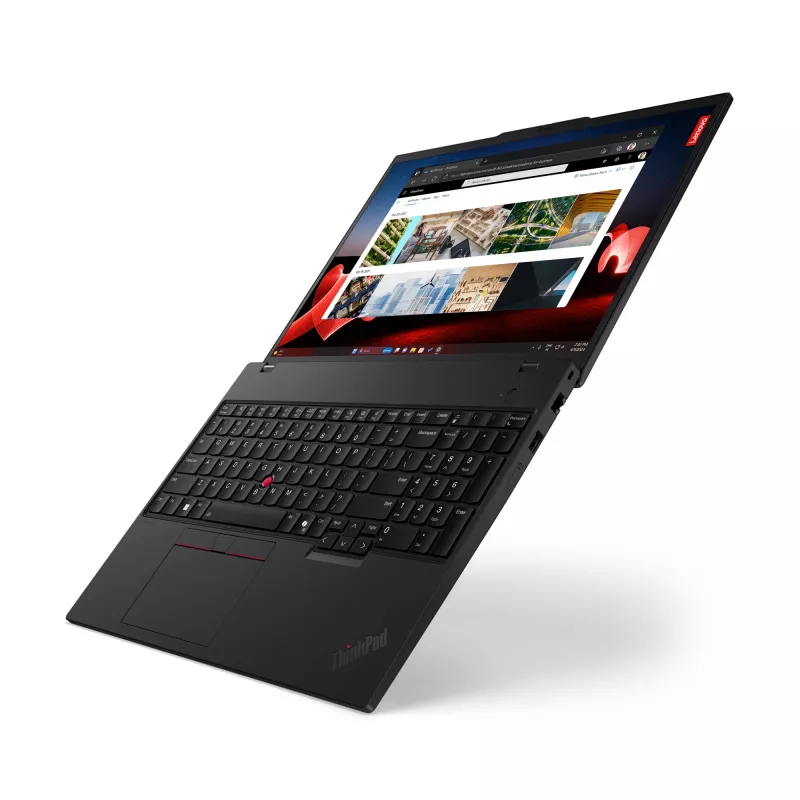 Lenovo ThinkPad T16 Gen 3 21MN00BJGE nešiojamas kompiuteris, Intel Core Ultra 5 125U, 40,6 cm (16 col.) WUXGA IPS 1920x1200, 16 GB DDR5-SDRAM, 512 GB NVMe SSD, Intel Graphics, Wi-Fi 6E, Bluetooth, Windows 11 Pro, vokiška klaviatūra, juodas, 1,83 kg