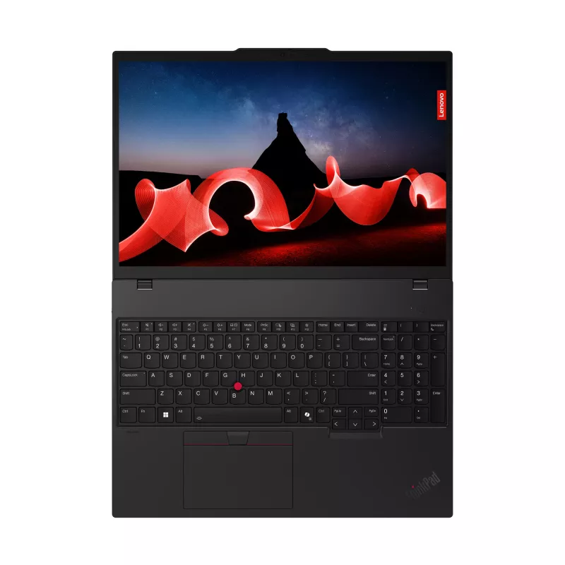 Lenovo ThinkPad T16 Gen 3 21MN00BJGE nešiojamas kompiuteris, Intel Core Ultra 5 125U, 40,6 cm (16 col.) WUXGA IPS 1920x1200, 16 GB DDR5-SDRAM, 512 GB NVMe SSD, Intel Graphics, Wi-Fi 6E, Bluetooth, Windows 11 Pro, vokiška klaviatūra, juodas, 1,83 kg