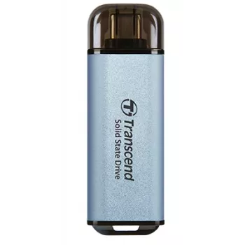 TRANSCEND ESD300C 1TB nešiojamas SSD diskas, USB Type-C, 3D NAND Flash, dangaus mėlyna
