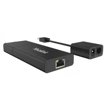 Yealink USB2CAT5E-EXT tinklo siųstuvas ir imtuvas juodas