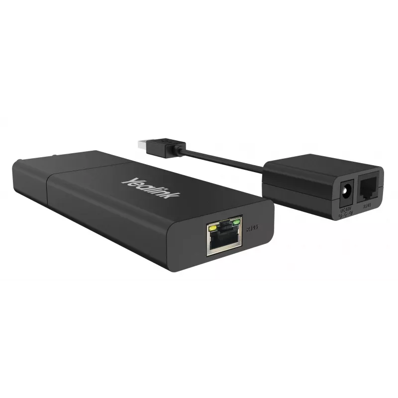 Yealink USB2CAT5E-EXT tinklo siųstuvas ir imtuvas juodas