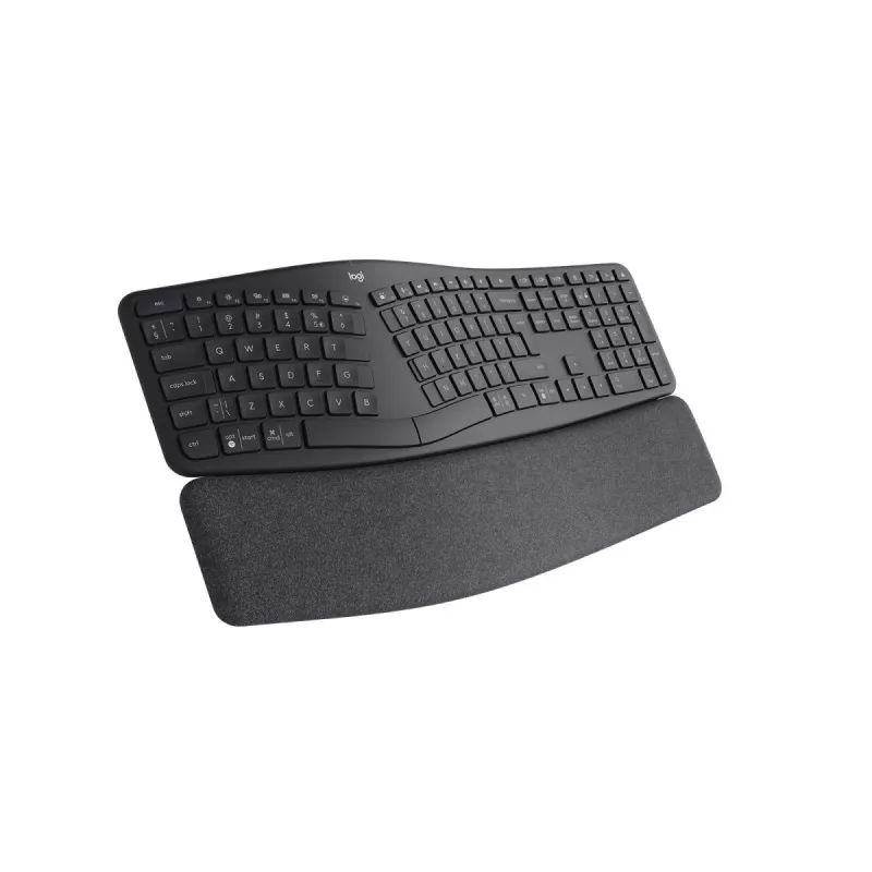 LOGITECH Ergo K860 – belaidė ergonomiška skirta klaviatūra, verslo, grafito spalva, QWERTY US Int'l
