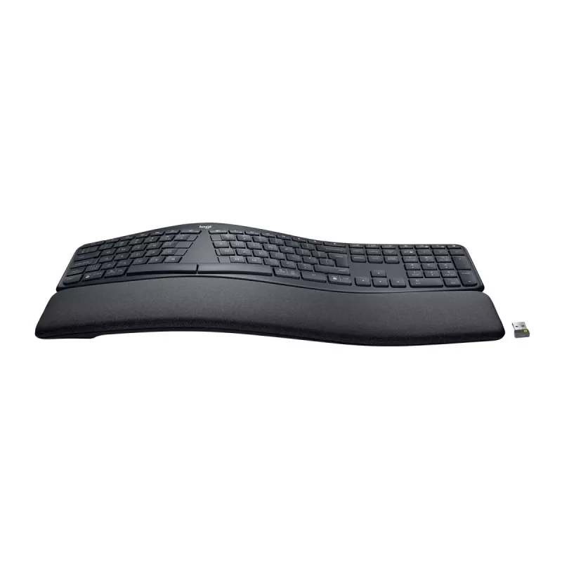 LOGITECH Ergo K860 – belaidė ergonomiška skirta klaviatūra, verslo, grafito spalva, QWERTY US Int'l
