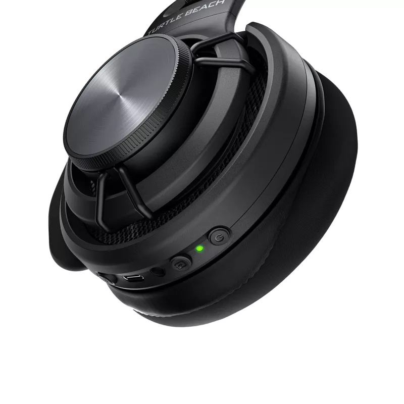 Turtle Beach Atlas Air belaidžiai atviro tipo ausinės žaidimams su 24 bitų aukštos ištikimybės garsu, transliacijų klasės mikrofonu, plūduriuojančiais ausų gaubtais, atminties putų pagalvėlėmis ir Bluetooth ryšiu, skirtos asmeniniams kompiuteriams