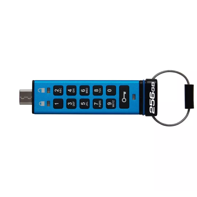 Kingston Technology IronKey 256GB USB-C klaviatūra 200C, FIPS 140-3 3 lygis AES-256