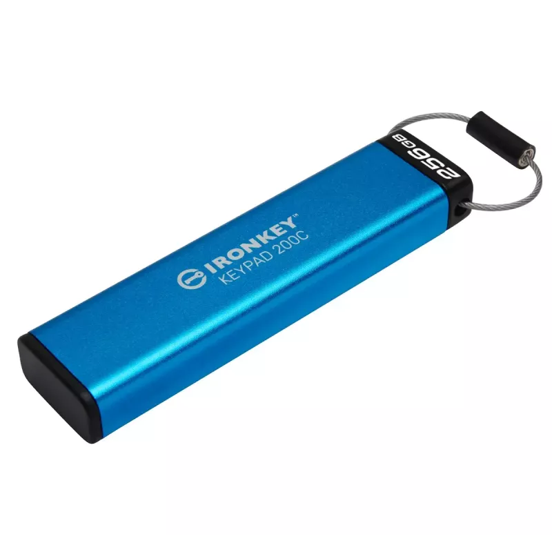Kingston Technology IronKey 256GB USB-C klaviatūra 200C, FIPS 140-3 3 lygis AES-256