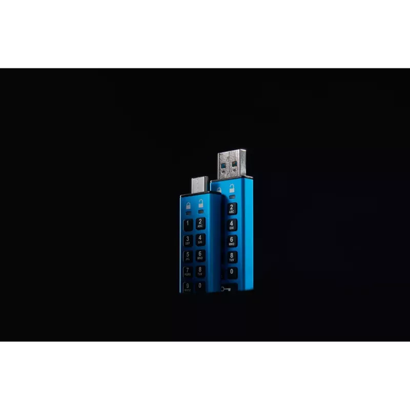 Kingston IronKey 64GB USB-C klaviatūra 200C, FIPS 140-3 Lvl 3 AES-256