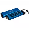 Kingston IronKey 64GB USB-C klaviatūra 200C, FIPS 140-3 Lvl 3 AES-256