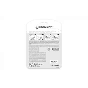 Kingston IronKey 32GB Keypad 200, FIPS 140-3 Lvl 3, AES-256 aparatūriškai šifruotas USB atmintukas