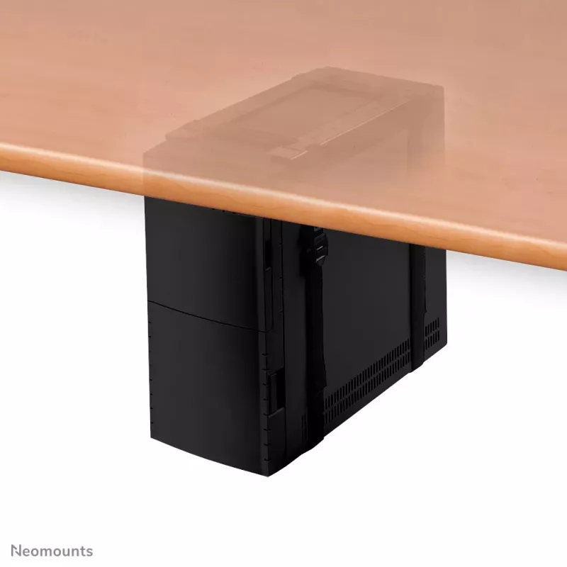 Neomounts CPU-D025BLACK laikiklis CPU – iki 20 kg – universalus, montuojamas po stalu, juodas
