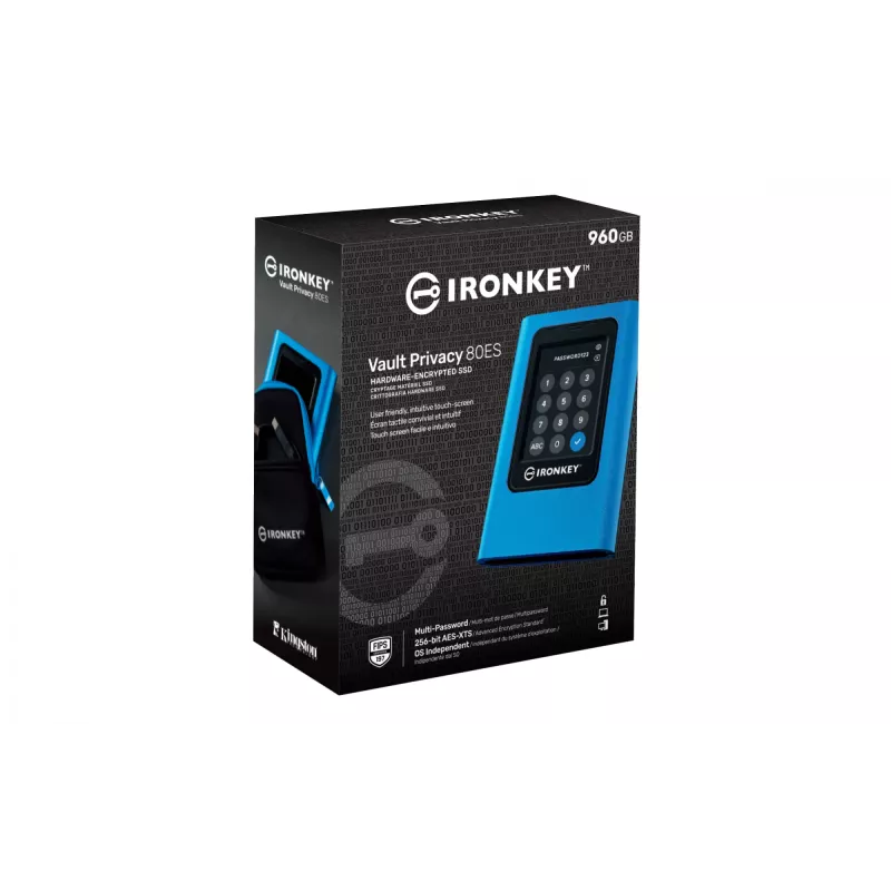 Kingston Technology IronKey 960GB Vault Privacy 80 XTS-AES 256 bit šifruotas išorinis SSD