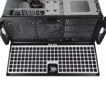 Chieftec UNC-409S-B-OP 19 colių 4U spintinis serverio korpusas, 3x 5,25" + 1x 3,5" išorinės nišos, juodas