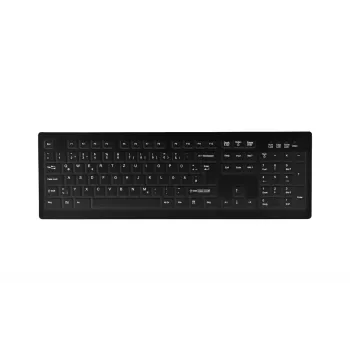 Contour Design Active Key AK-C8100 belaidė medicininė klaviatūra RF QWERTZ vokiška juoda