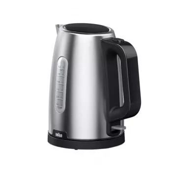 Braun PurShine WK102AI-WK1500BK elektrinis virdulys 1,7 L 2200 W Juoda, Nerūdijantis plienas