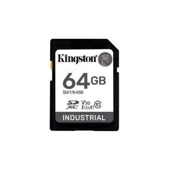 „Flash“ atminties kortelė Kingston Technology 64 GB SDXC UHS-I pramoninė pSLC