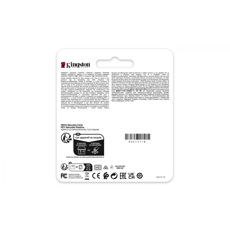 „Flash“ atminties kortelė Kingston Technology 64 GB SDXC UHS-I pramoninė pSLC