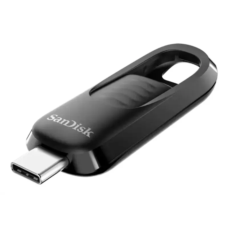 WESTERN DIGITAL Sandisk Ultra Slider - 256GB USB atmintukas - USB-C 3.2 Gen 1 - ištraukiama jungtis