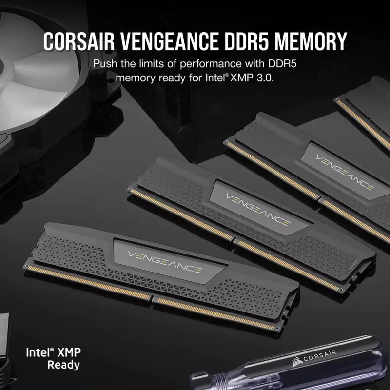 CORSAIR Vengeance 32GB (2x16GB) DDR5 7200MHz CL34 atminties rinkinys - juoda