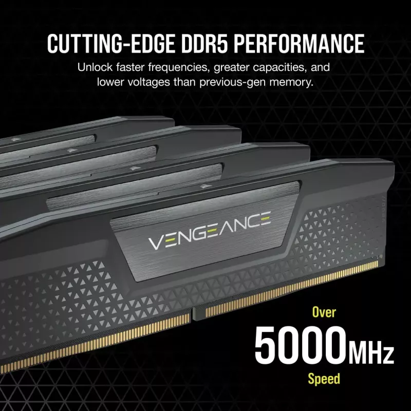 CORSAIR Vengeance 32GB (2x16GB) DDR5 7200MHz CL34 atminties rinkinys - juoda