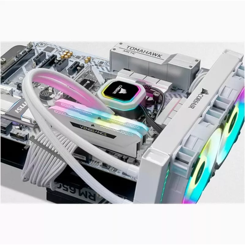 CORSAIR Vengeance RGB Pro Sl White 64GB (4x16GB) DDR4 3200MHz C16 atminties rinkinys
