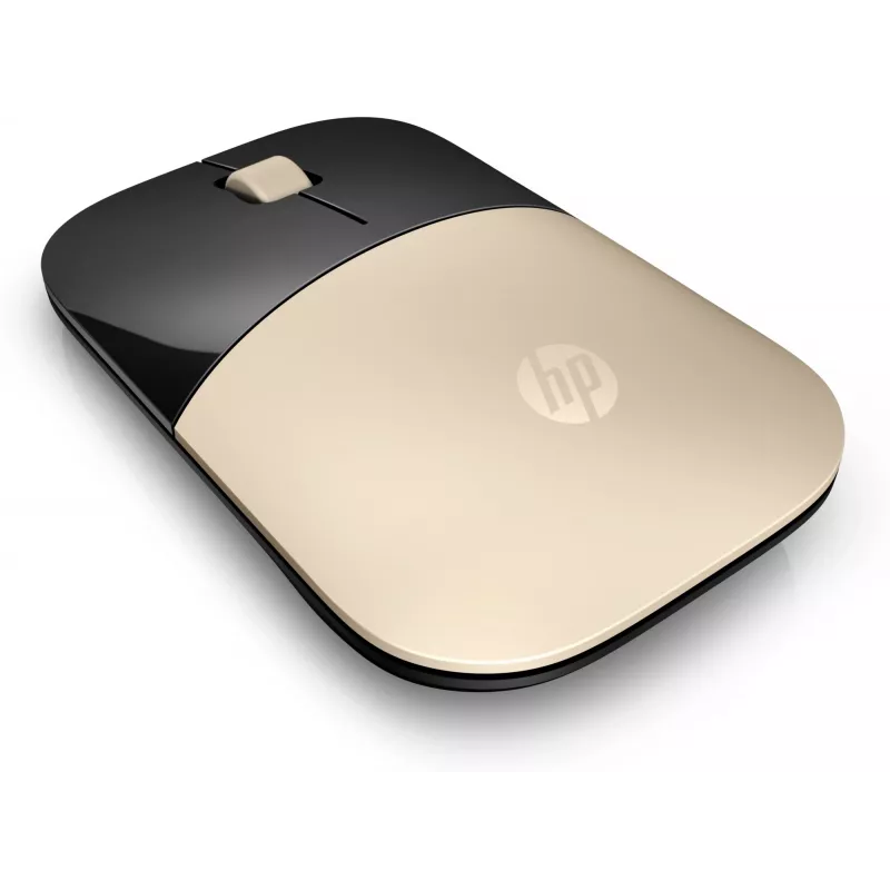 Belaidė pelė HP Z3700 Gold, ambidekstrinė, optinė, RF belaidė, 1200 DPI, auksinė
