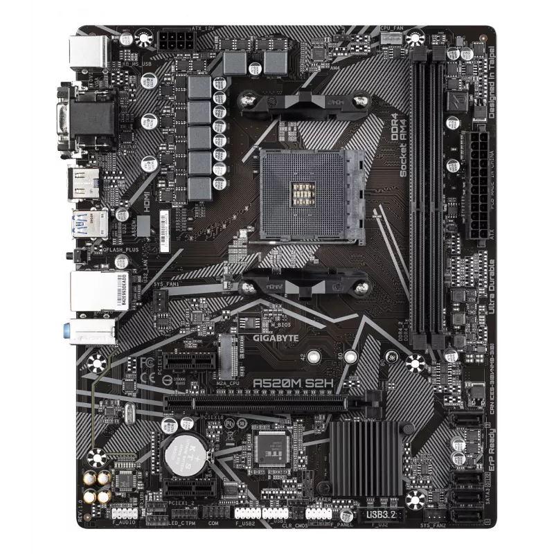 GIGABYTE A520M S2H pagrindinė plokštė