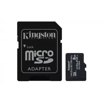 Kingston Technology 8GB microSDHC Industrial C10 A1 pSLC kortelė su SD adapteriu