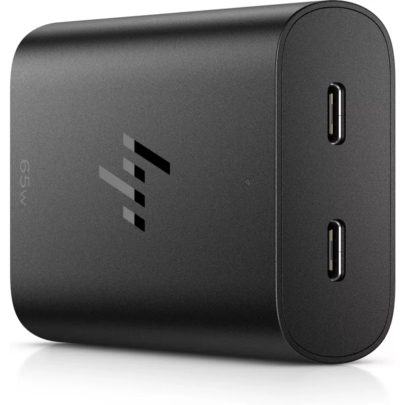 HP 65W GaN USB-C nešiojamojo kompiuterio įkroviklis, 65 W, 5/9/12/15/20 V, skirtas namams