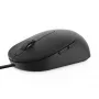 DELL Pro Wired Mouse MS3220 – laidinis pelė, juoda, ambidekstrinė, lazerinė, USB-A, 3200 DPI, 2 ms