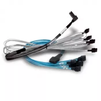BROADCOM kabelis X8 Sff-8654 į du X4 Sff-8643 (mini-SAS HD) 1m