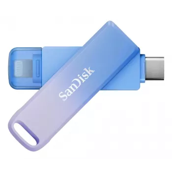 WESTERN DIGITAL SanDisk Creator Phone Drive - 128GB USB atmintukas - USB-C/Lightning - Mėlynas