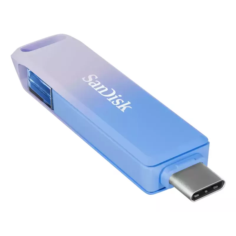 WESTERN DIGITAL SanDisk Creator Phone Drive - 128GB USB atmintukas - USB-C/Lightning - Mėlynas