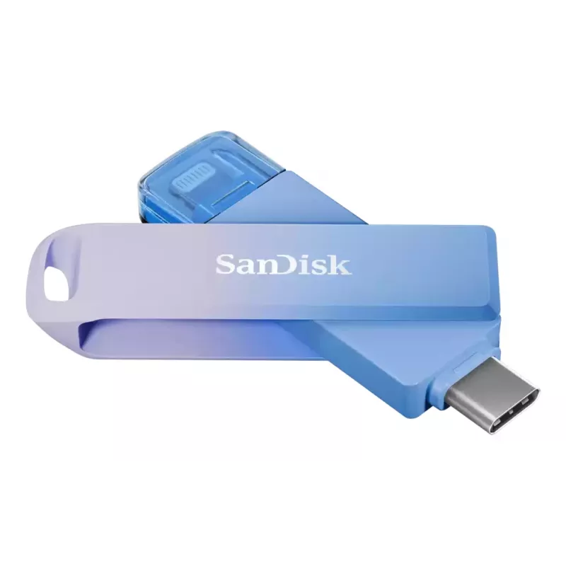 WESTERN DIGITAL SanDisk Creator Phone Drive - 128GB USB atmintukas - USB-C/Lightning - Mėlynas