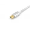 Equip USB 3.2 Gen 2 Type-C į C laidas, 1 m, 5A, sidabrinis/baltas