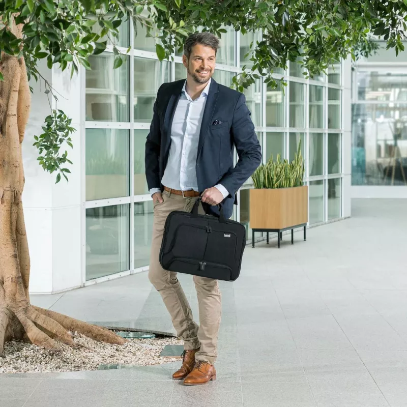 Dėklas nešiojamam kompiuteriui DICOTA Eco Top Traveler Pro - 15-17,3 col. - juoda / 1680d Rpet poliesteris