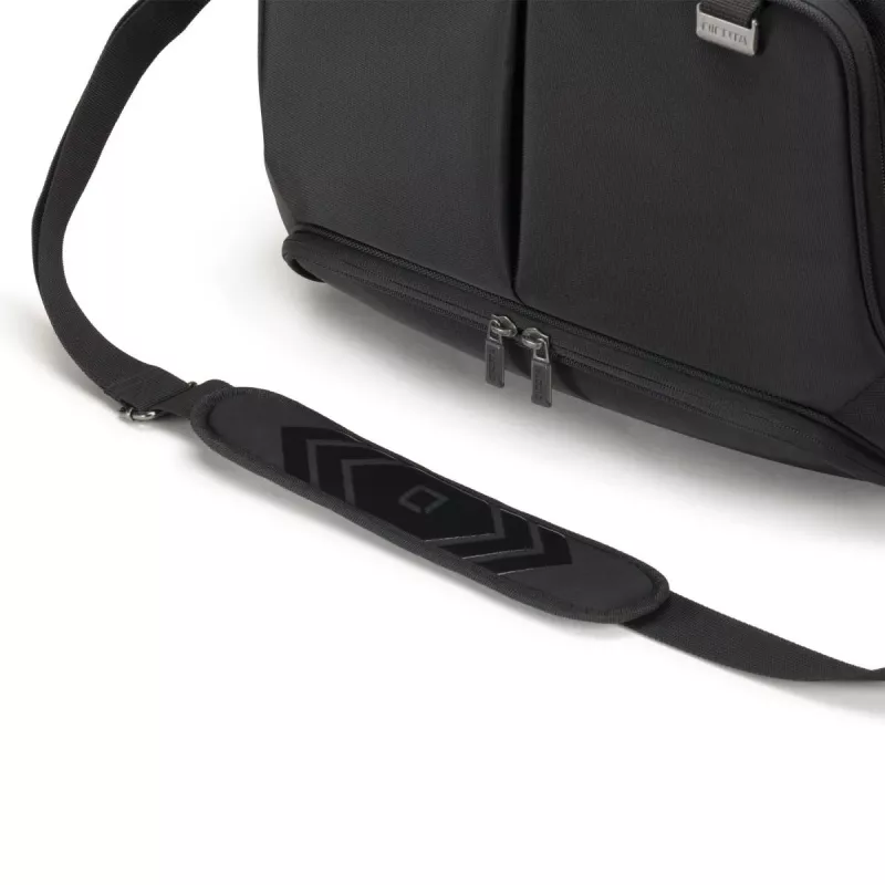 Dėklas nešiojamam kompiuteriui DICOTA Eco Top Traveler Pro - 15-17,3 col. - juoda / 1680d Rpet poliesteris
