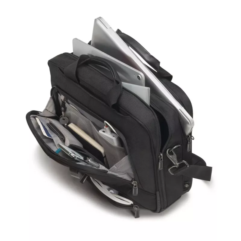 Dėklas nešiojamam kompiuteriui DICOTA Eco Top Traveler Pro - 15-17,3 col. - juoda / 1680d Rpet poliesteris