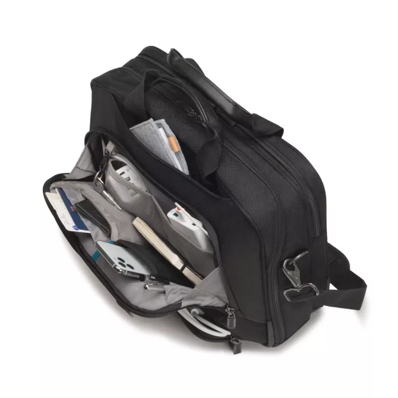 Dėklas nešiojamam kompiuteriui DICOTA Eco Top Traveler Pro - 15-17,3 col. - juoda / 1680d Rpet poliesteris