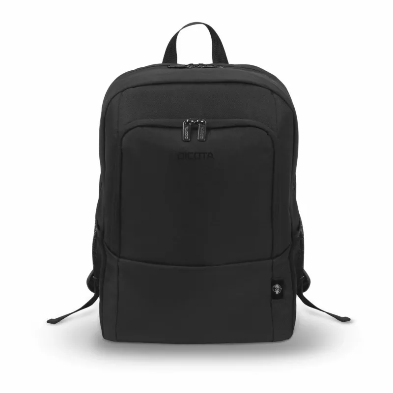 DICOTA Eco Backpack Base kuprinė nešiojamam kompiuteriui 13-14.1 col. juoda / 300d Rpet poliesteris