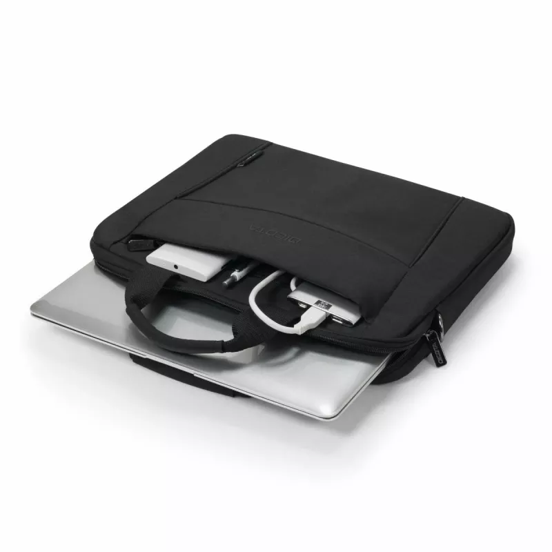 DICOTA Eco Slim Case Base nešiojamojo kompiuterio dėklas - 15-15.6 col. - juoda / 300d perdirbtas poliesteris