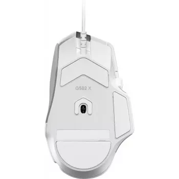 LOGITECH G502 X žaidimų pelė – USB – balta