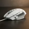 LOGITECH G502 X žaidimų pelė – USB – balta