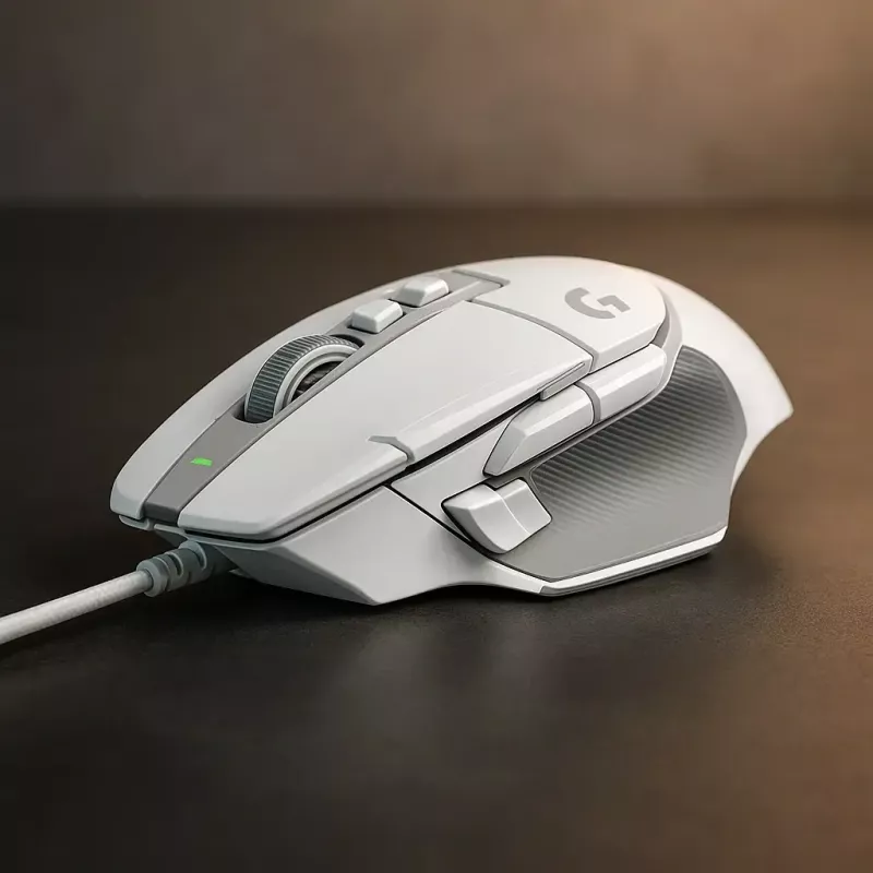 LOGITECH G502 X žaidimų pelė – USB – balta