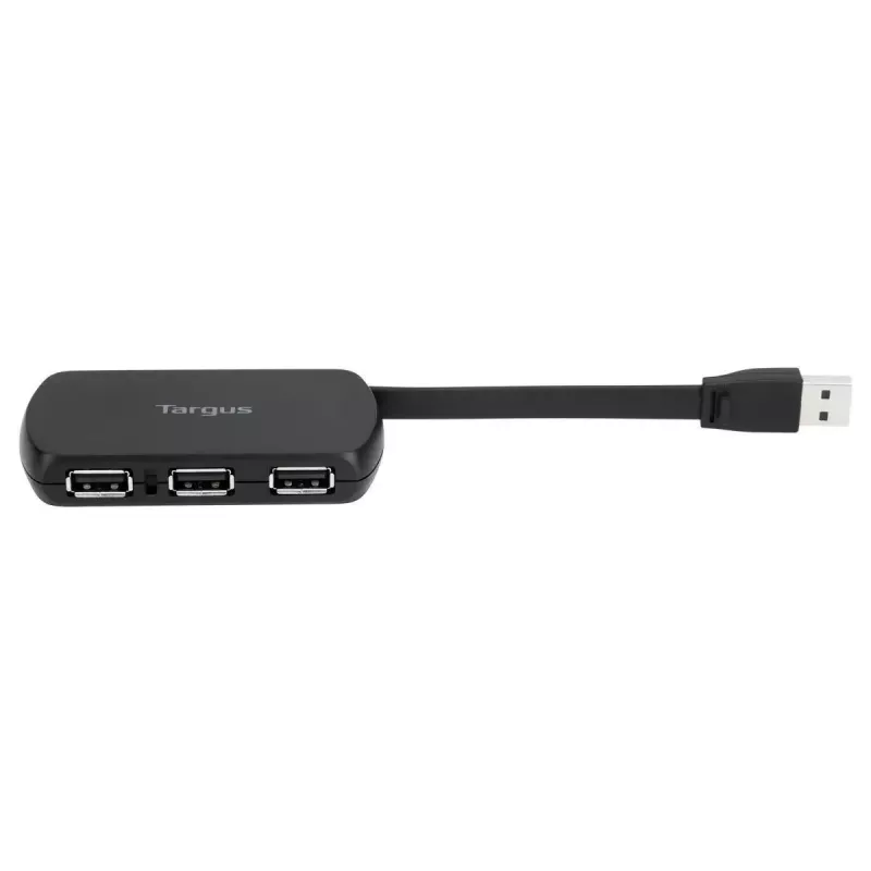 Targus ACH114EU USB 2.0 4 prievadų kompaktiškas juodas USB šakotuvas