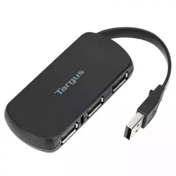 Targus ACH114EU USB 2.0 4 prievadų kompaktiškas juodas USB šakotuvas