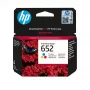 HP 652 Tri-color Original Advantage kasetė, žalsvai mėlyna, purpurinė, geltona, 1 vnt., 200 puslapių