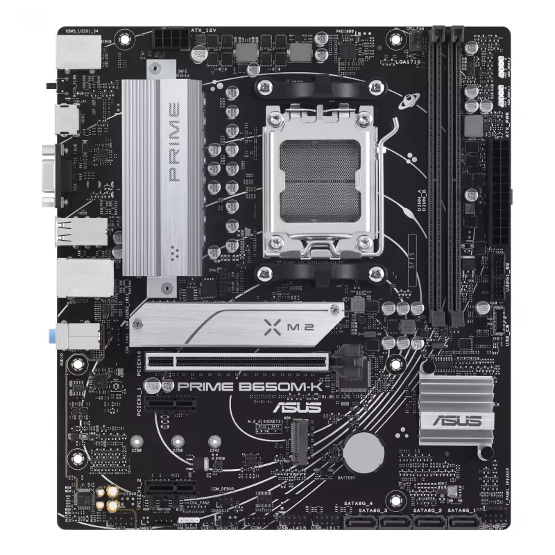ASUS PRIME B650M-K pagrindinė plokštė AMD B650 Socket AM5 micro ATX
